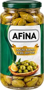 Doğal Kırma Yeşil Zeytin, 1 kg kavanoz
