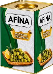 Salamura Yeşil Zeytin, 5 kg teneke